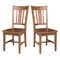 International Concepts Set of Two San Remo Splatback Chair, Distressed Oak C42-10P - alternate 9